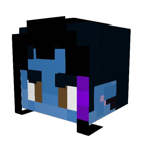 PrinsesseLeaM Minecraft avatar head, 3D render