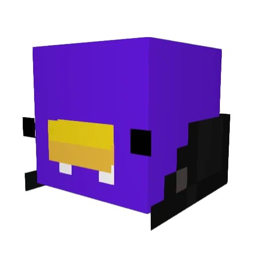 Printerprinting Minecraft avatar head, 3D render