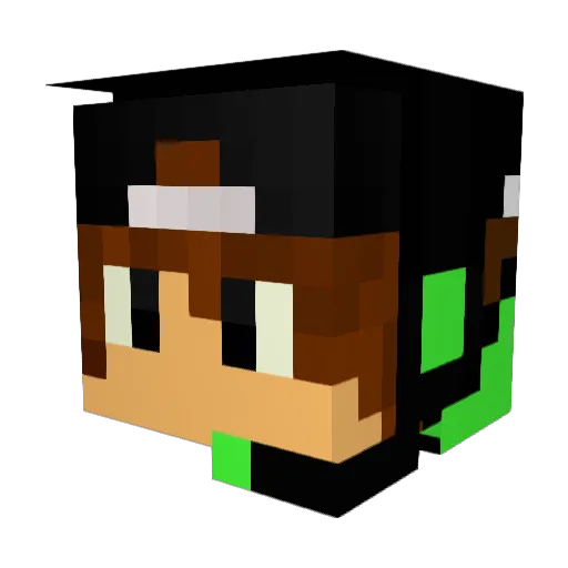 Printum Minecraft avatar head, 3D render