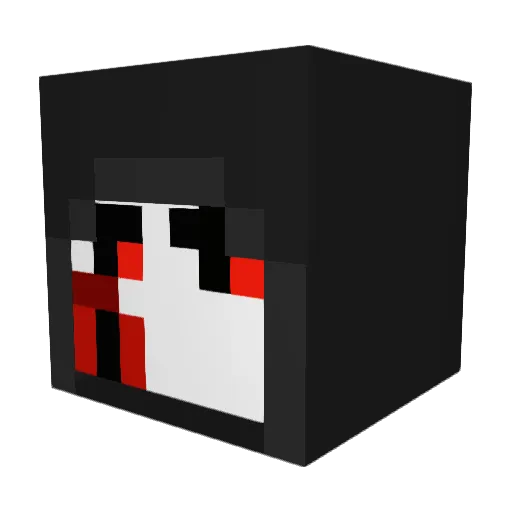 Printus_M Minecraft avatar head, 3D render