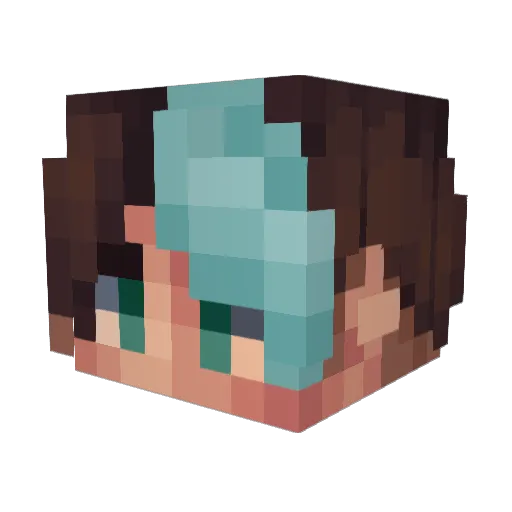 PrinxeBabyEzio Minecraft avatar head, 3D render