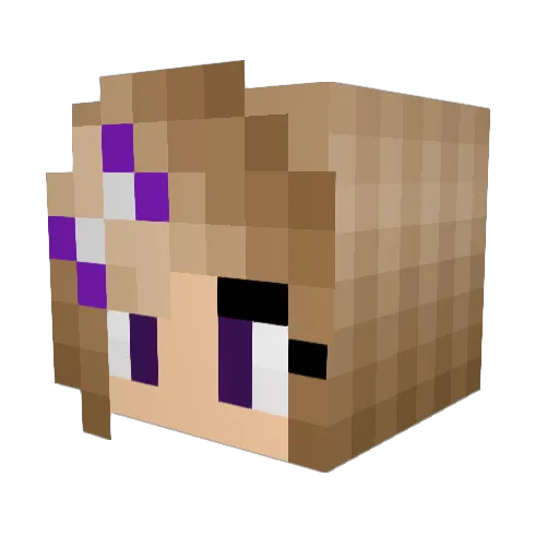 Prinzessin567 Minecraft avatar head, 3D render