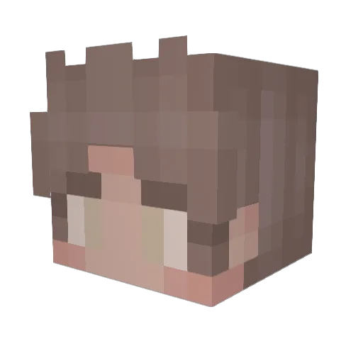 Priom Minecraft avatar head, 3D render