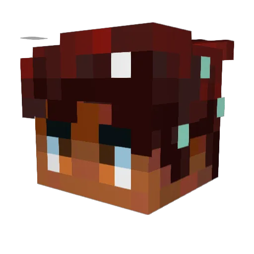 PrisMatic_17 Minecraft avatar head, 3D render