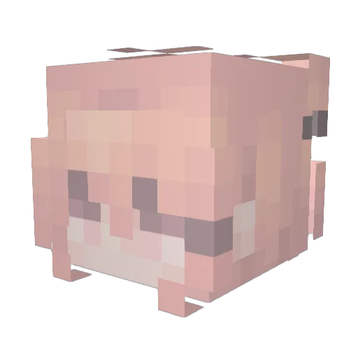 Prisco_Raviolii Minecraft avatar head, 3D render