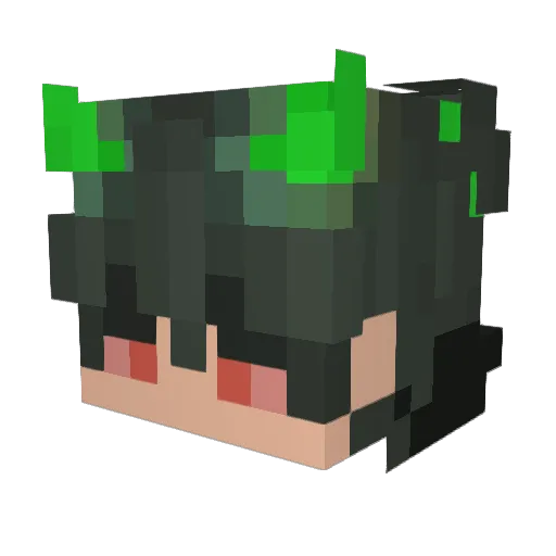 Prism777 Minecraft avatar head, 3D render