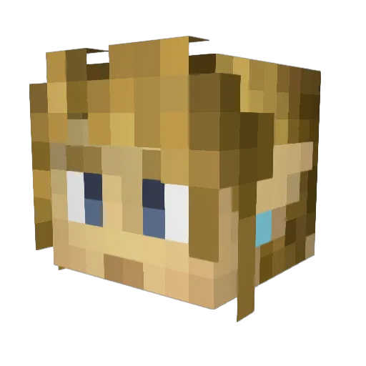 PrismaFaerdo Minecraft avatar head, 3D render