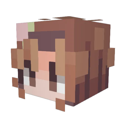 PrismaticMouse Minecraft avatar head, 3D render