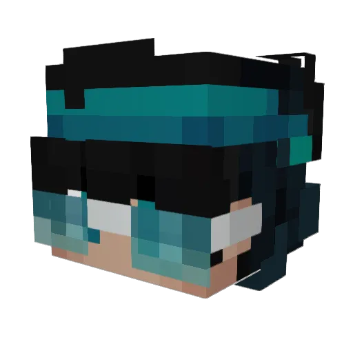 Prismitiy Minecraft avatar head, 3D render