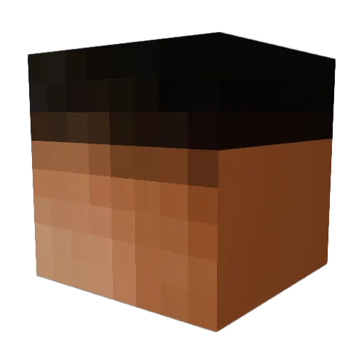 Prismotto Minecraft avatar head, 3D render