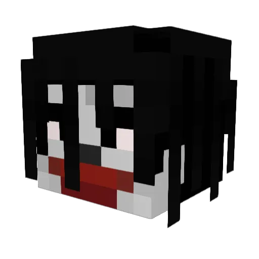 Prismqticc Minecraft avatar head, 3D render