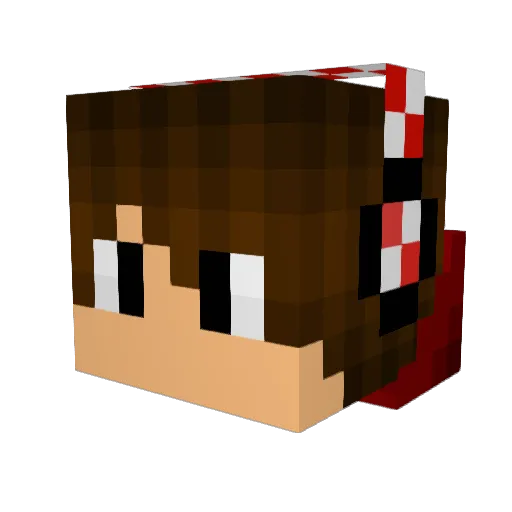 Prisms__ Minecraft avatar head, 3D render