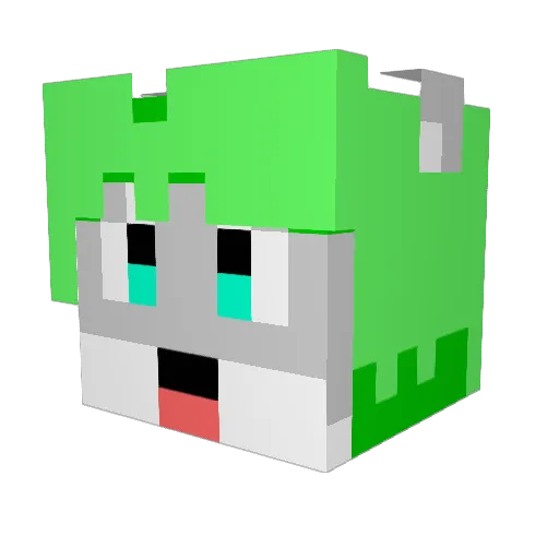 Prismy Minecraft avatar head, 3D render
