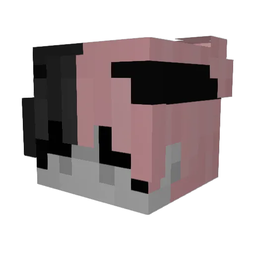 PrisonManager Minecraft avatar head, 3D render