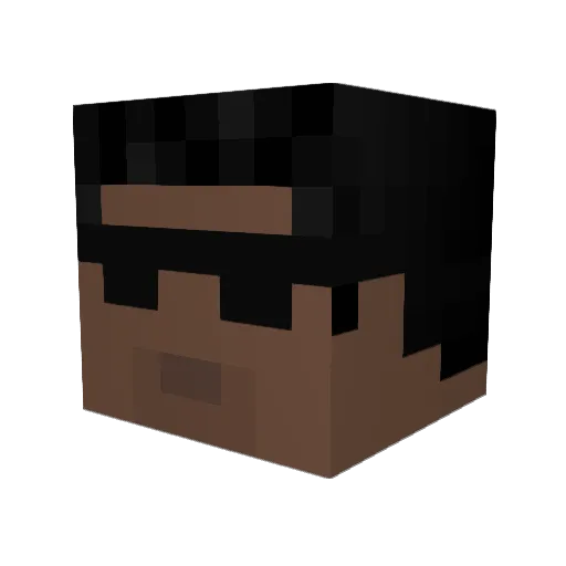 PrisonMike123 Minecraft avatar head, 3D render