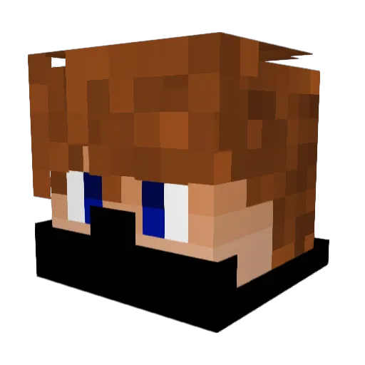 Prisoned87 Minecraft avatar head, 3D render