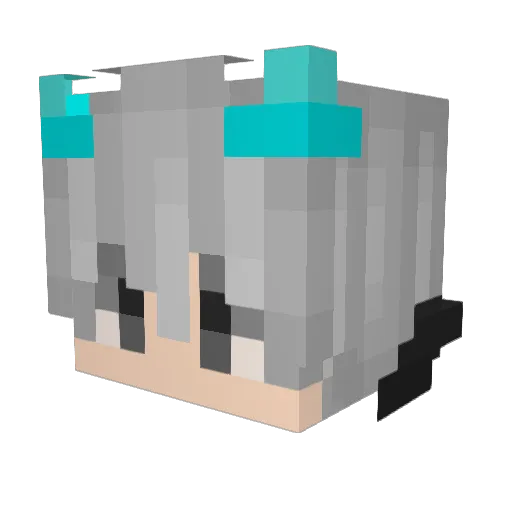 Pristine_s Minecraft avatar head, 3D render