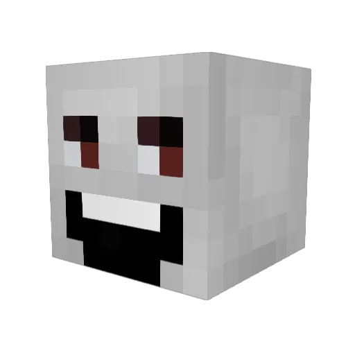 Pritty_Glu Minecraft avatar head, 3D render