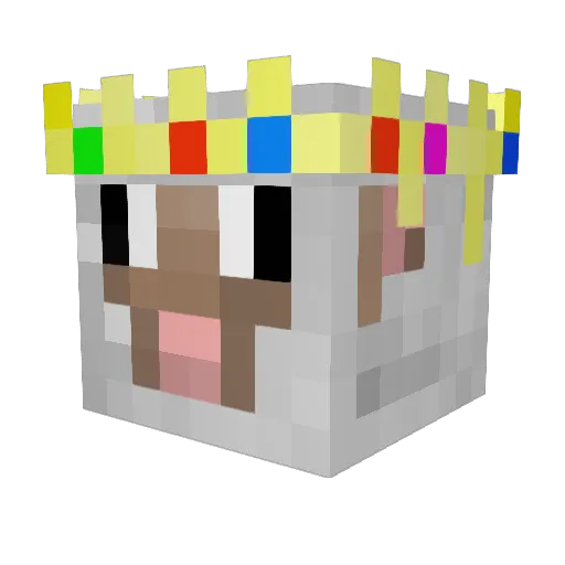 Priuspro Minecraft avatar head, 3D render