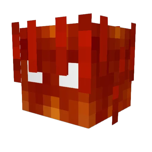Priv8 Minecraft avatar head, 3D render