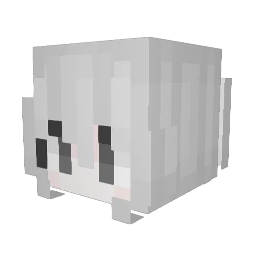 Privada Minecraft avatar head, 3D render