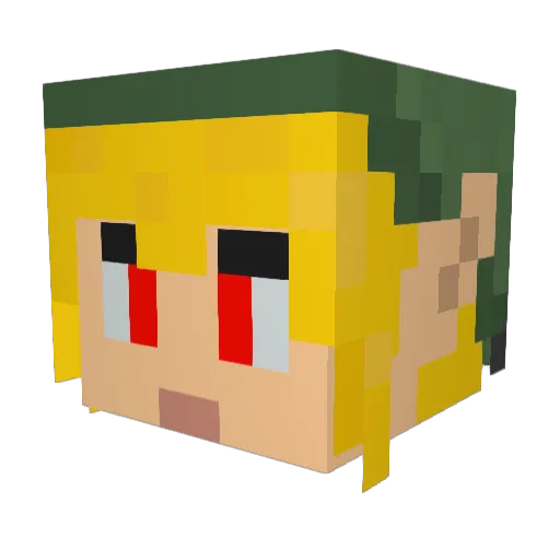 PrivateNetwork Minecraft avatar head, 3D render
