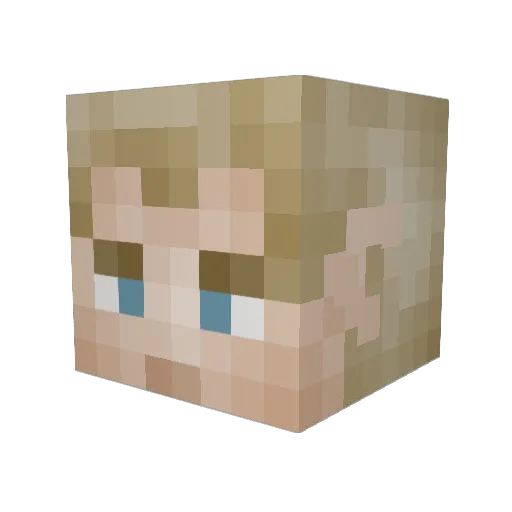 PrivatePyro Minecraft avatar head, 3D render