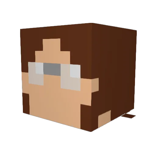 Private_Oliver Minecraft avatar head, 3D render