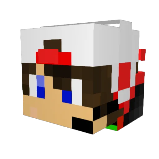 PrixMobileGaming Minecraft avatar head, 3D render