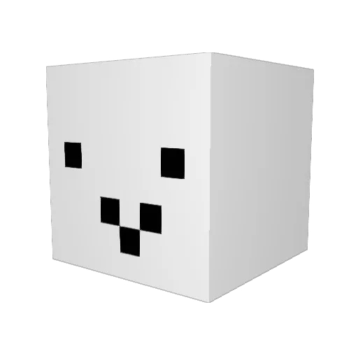 Prixy3905 Minecraft avatar head, 3D render
