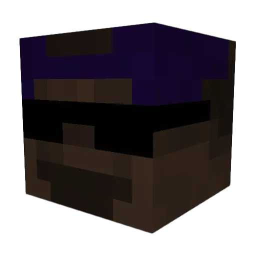 Prizem Minecraft avatar head, 3D render