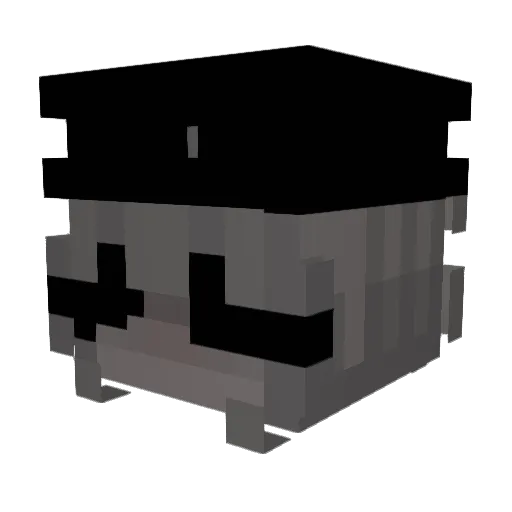 Prizmex Minecraft avatar head, 3D render