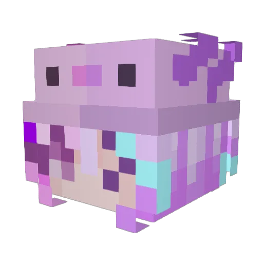 Prizmmy22 Minecraft avatar head, 3D render