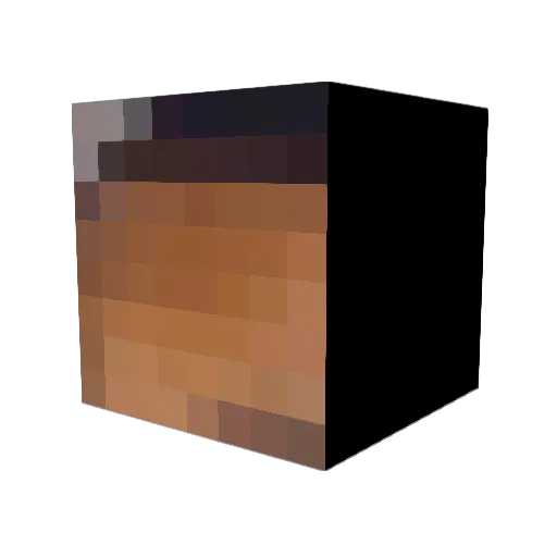 Prizoncrack Minecraft avatar head, 3D render