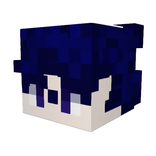 PrnumaLwH Minecraft avatar head, 3D render
