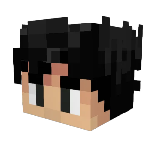Pro12323 Minecraft avatar head, 3D render