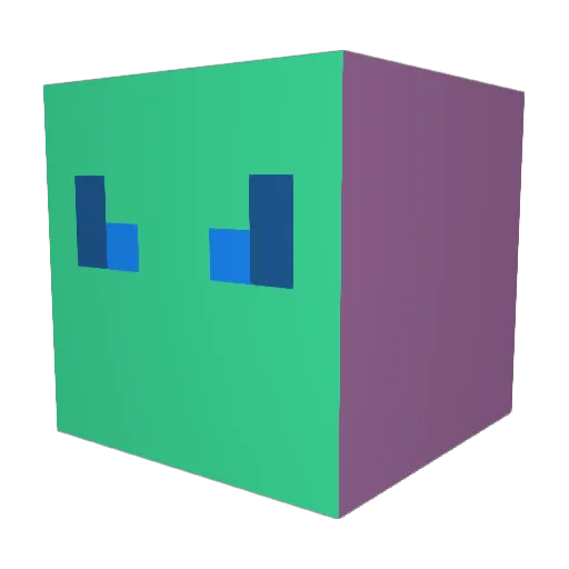 Pro123FW Minecraft avatar head, 3D render