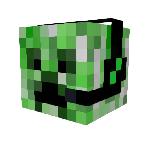Pro807 Minecraft avatar head, 3D render