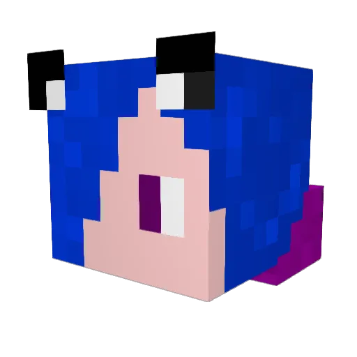 ProAlien12 Minecraft avatar head, 3D render