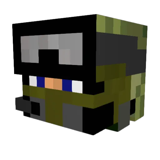 ProAtBedwars7775 Minecraft avatar head, 3D render