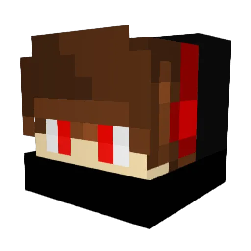 ProBB9 Minecraft avatar head, 3D render