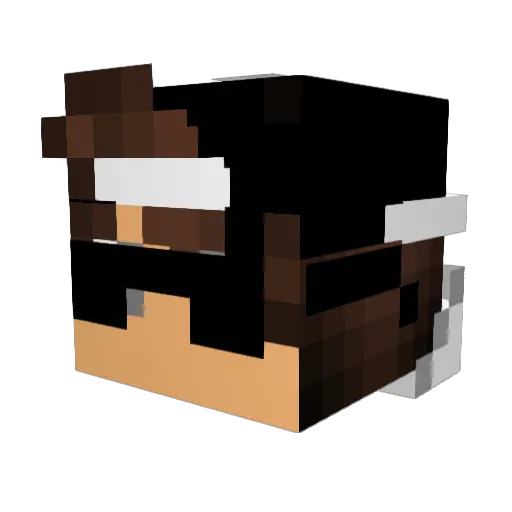 ProBLACKEAGLEPro Minecraft avatar head, 3D render