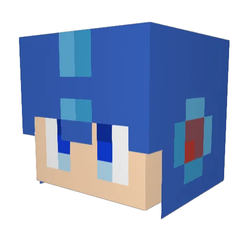 ProBenson Minecraft avatar head, 3D render