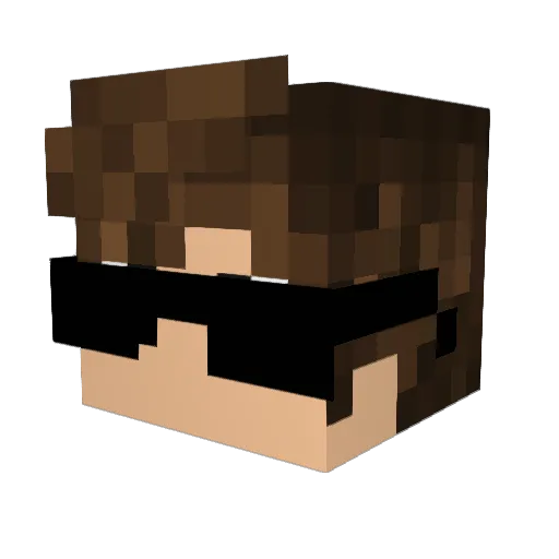 ProBoss25 Minecraft avatar head, 3D render