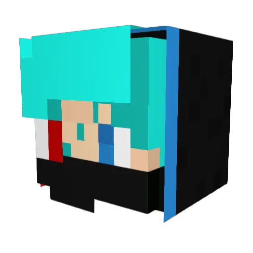 ProBoy_XD Minecraft avatar head, 3D render