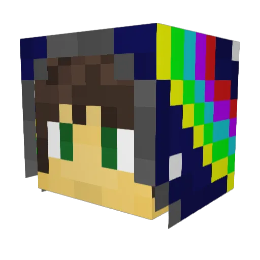 ProBreezer Minecraft avatar head, 3D render