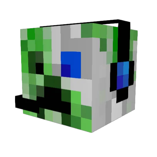 ProCrafter735 Minecraft avatar head, 3D render