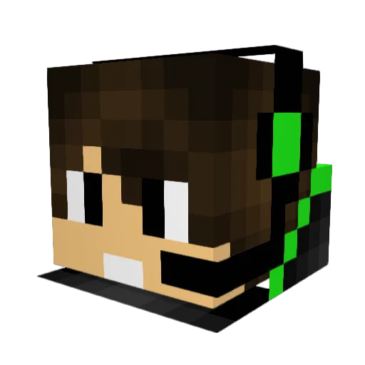 ProCrafter_69 Minecraft avatar head, 3D render