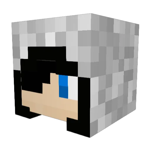 ProDarknessMC Minecraft avatar head, 3D render