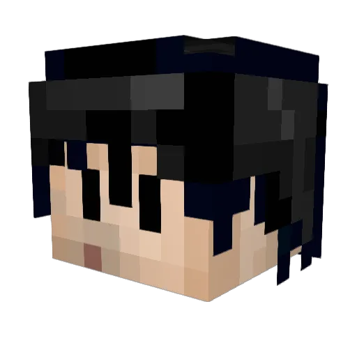 ProDavio Minecraft avatar head, 3D render